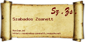 Szabados Zsanett névjegykártya